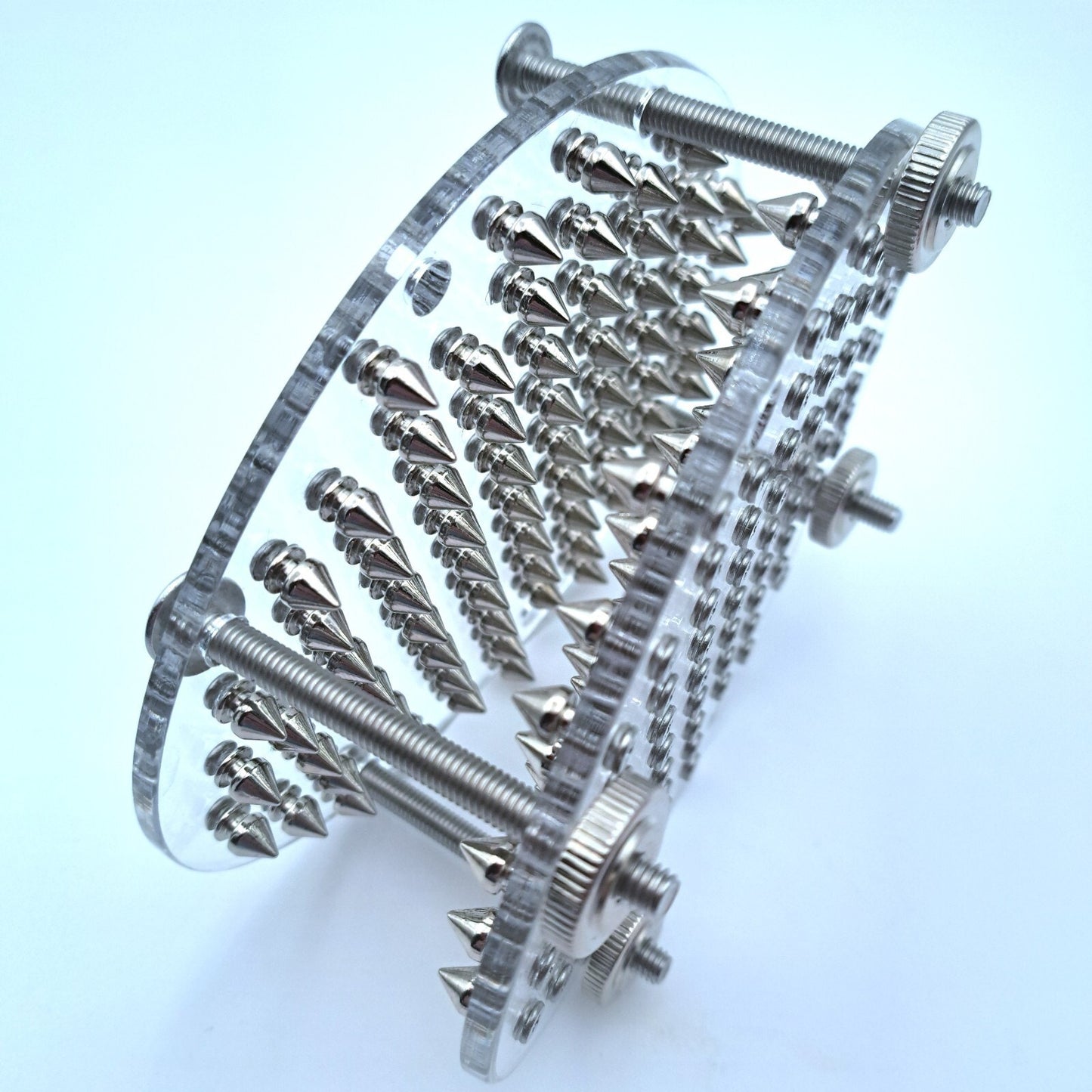 Oval Spiked Squisher Board | Acrylic CBT Accessory | BDSM Sensory Play Board | Handmade Acrylic Novelty | Discreet Shipping
