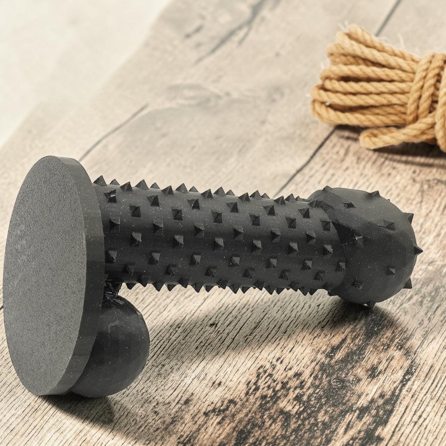 Penis Shaped Spiked Sensory Wand | Black Sparkle | External Sensory Novelty | Adult Novelty Gift | Handmade