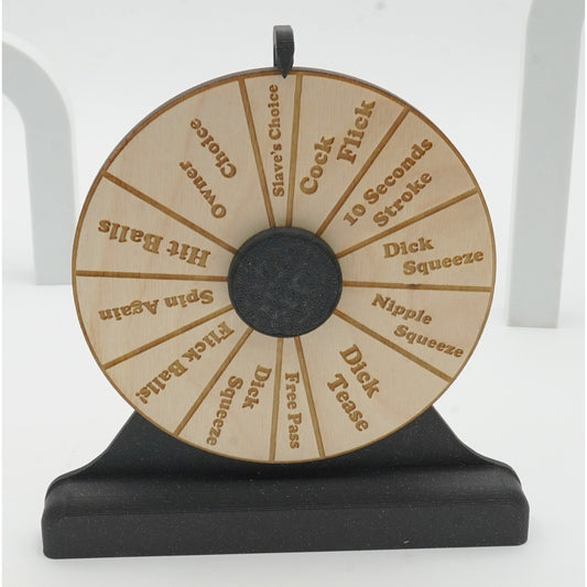 Humiliation Spinner Wheel Game | Femdom Roleplay Party Game | Adult Novelty Spinner | BDSM Game Night Accessory