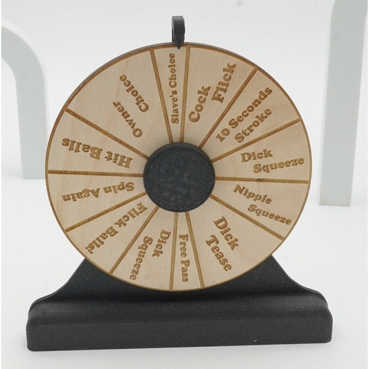 Humiliation Wheel Spinner Game | BDSM Party Game | Femdom Roleplay Accessory | Adult Novelty Gift | Dominant & Submissive Game | Funny Spinner Wheel