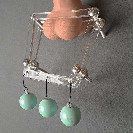 Weighted Ball Splitter CBT Male Bondage Device with Weights & Hook BDSM Toys