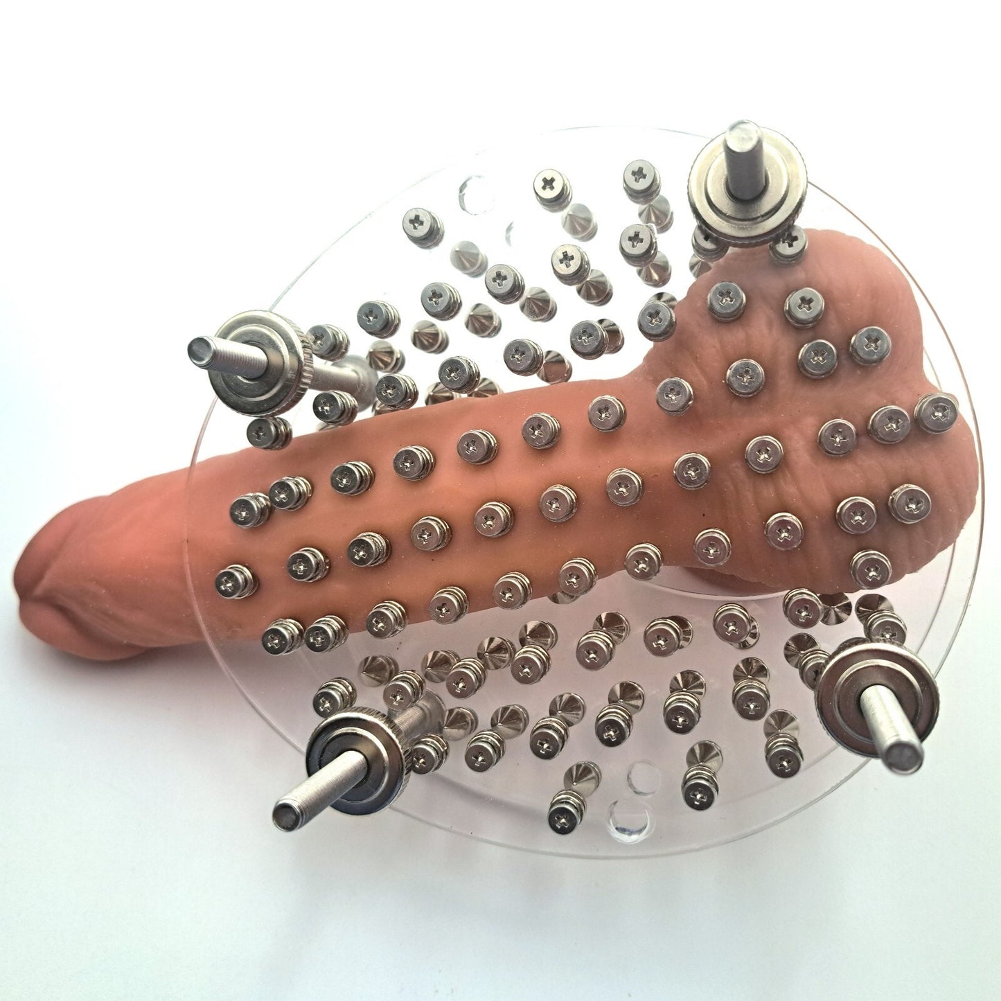 Double Spiked Squisher Board | Acrylic CBT Board | BDSM Sensory Play Accessory | Spiked Pressure Board | Handmade Acrylic Novelty