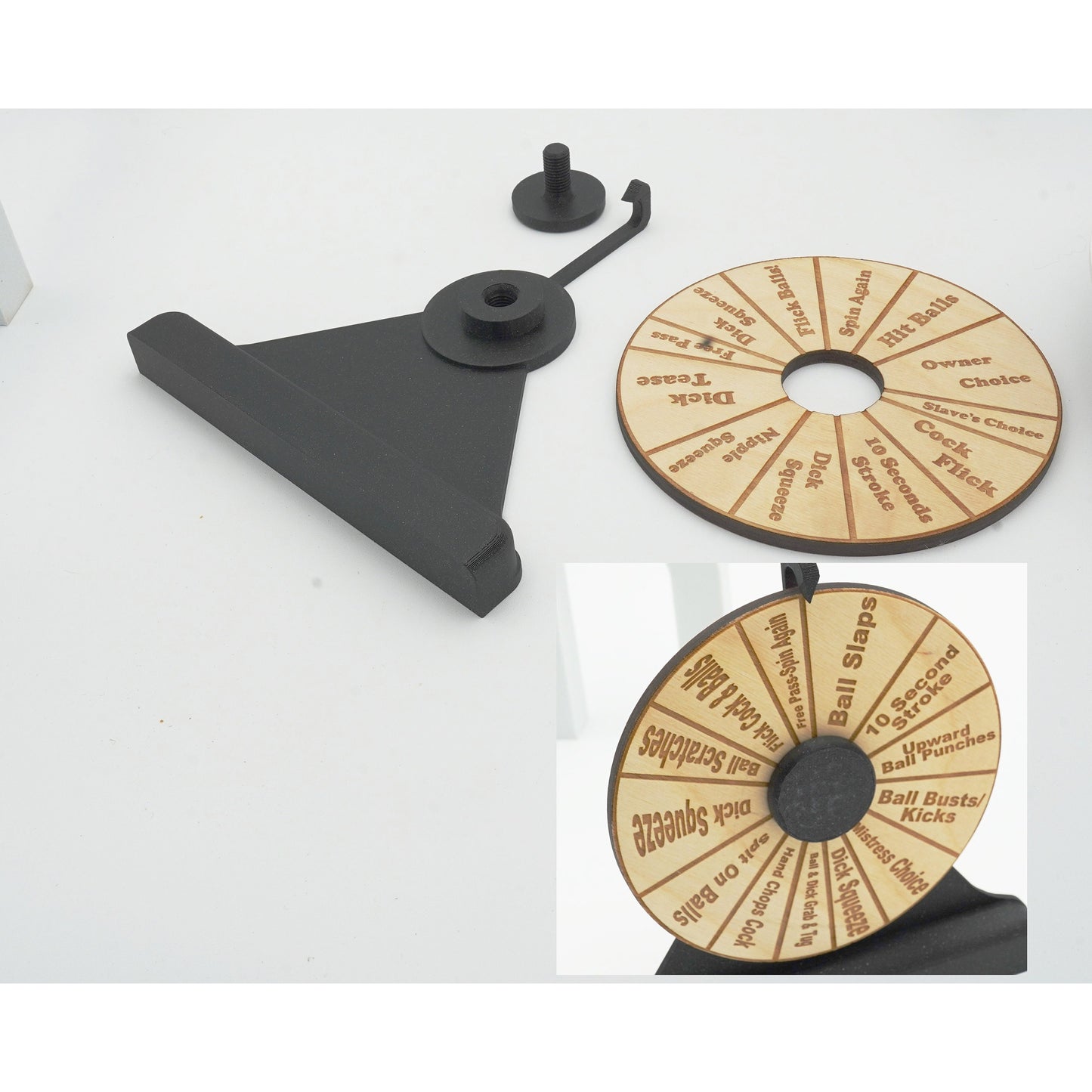 Kinky Wheel of Fortune Spinner Game for CBT | Humiliating Submissive Male BDSM Games & Kinky Toys