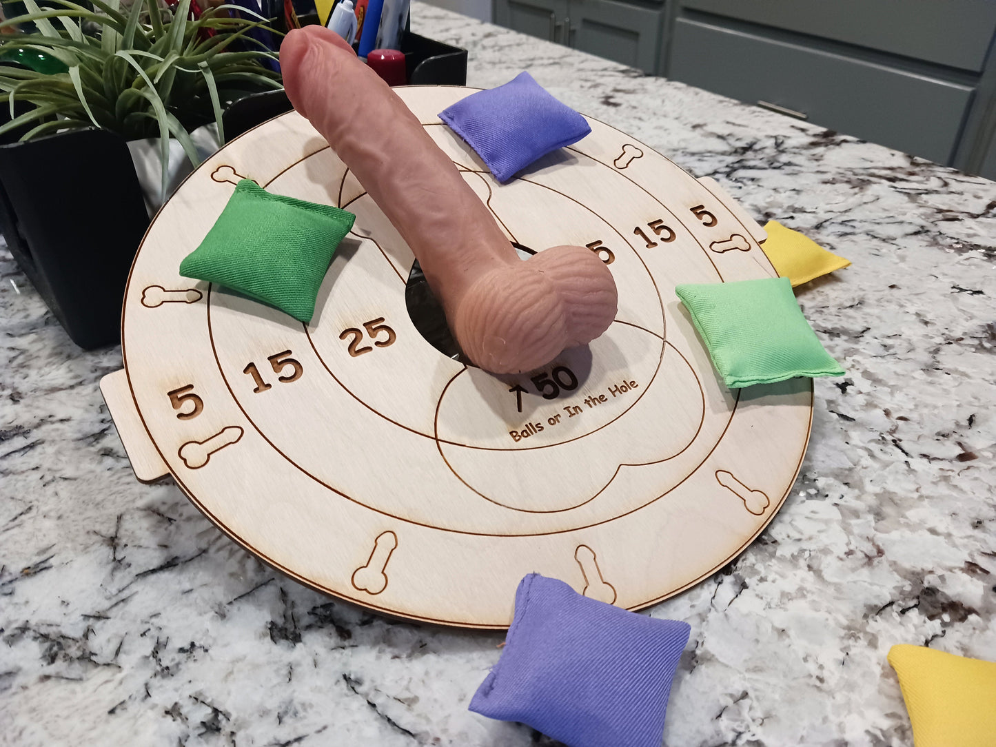 CBT Humbler Bean Bag Game | BDSM Toys | Bag Toss Game for Dominatrix Game of Humiliating Males BDSM