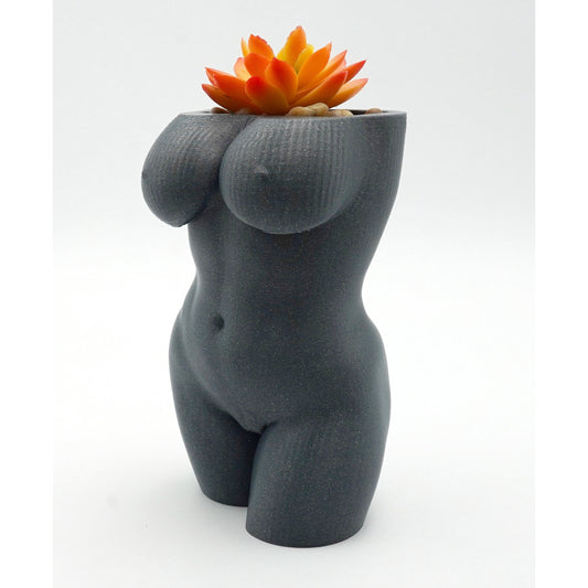 Voluptuous Body Planter form Female Booty Desk Plant Gift for All Occasions.  Sexy Nude Female with Anatomically Correct Female MATURE