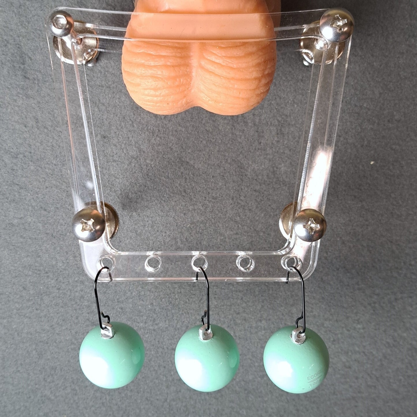 Weighted Ball Splitter CBT Male Bondage Device with Weights & Hook BDSM Toys