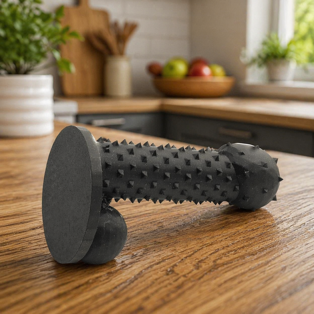 Penis Shaped Spiked Sensory Wand | Black Sparkle | External Sensory Novelty | Adult Novelty Gift | Handmade