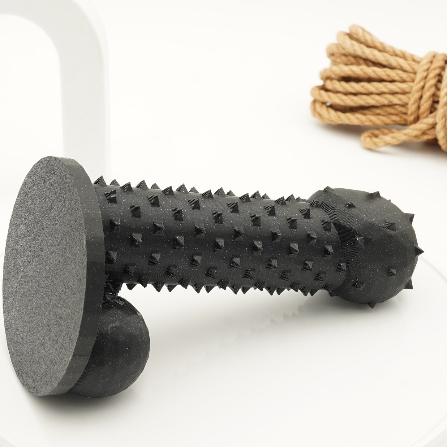 Penis Shaped Spiked Sensory Wand | Black Sparkle | External Sensory Novelty | Adult Novelty Gift | Handmade