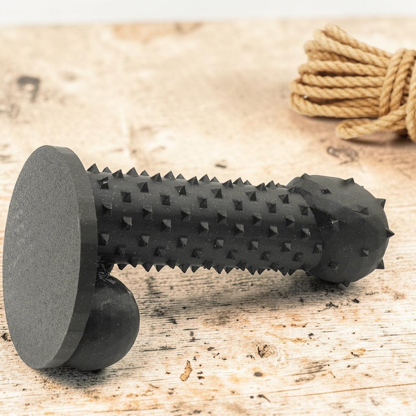 Penis Shaped Spiked Sensory Wand | Black Sparkle | External Sensory Novelty | Adult Novelty Gift | Handmade