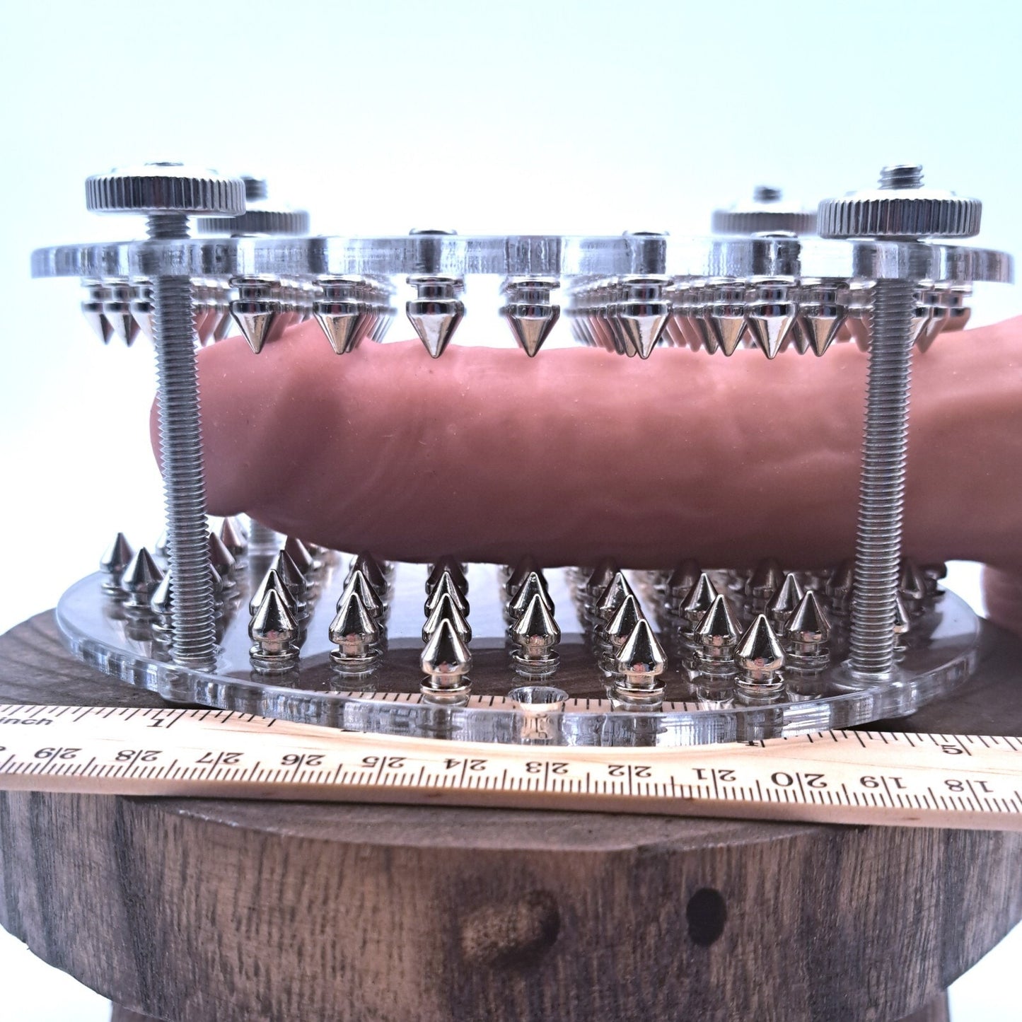 Oval Spiked Squisher Board | Acrylic CBT Accessory | BDSM Sensory Play Board | Handmade Acrylic Novelty | Discreet Shipping