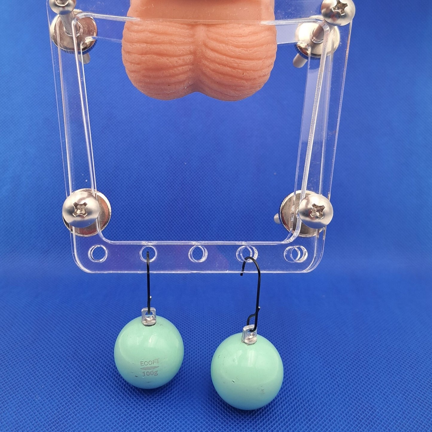 Weighted Ball Splitter CBT Male Bondage Device with Weights & Hook BDSM Toys