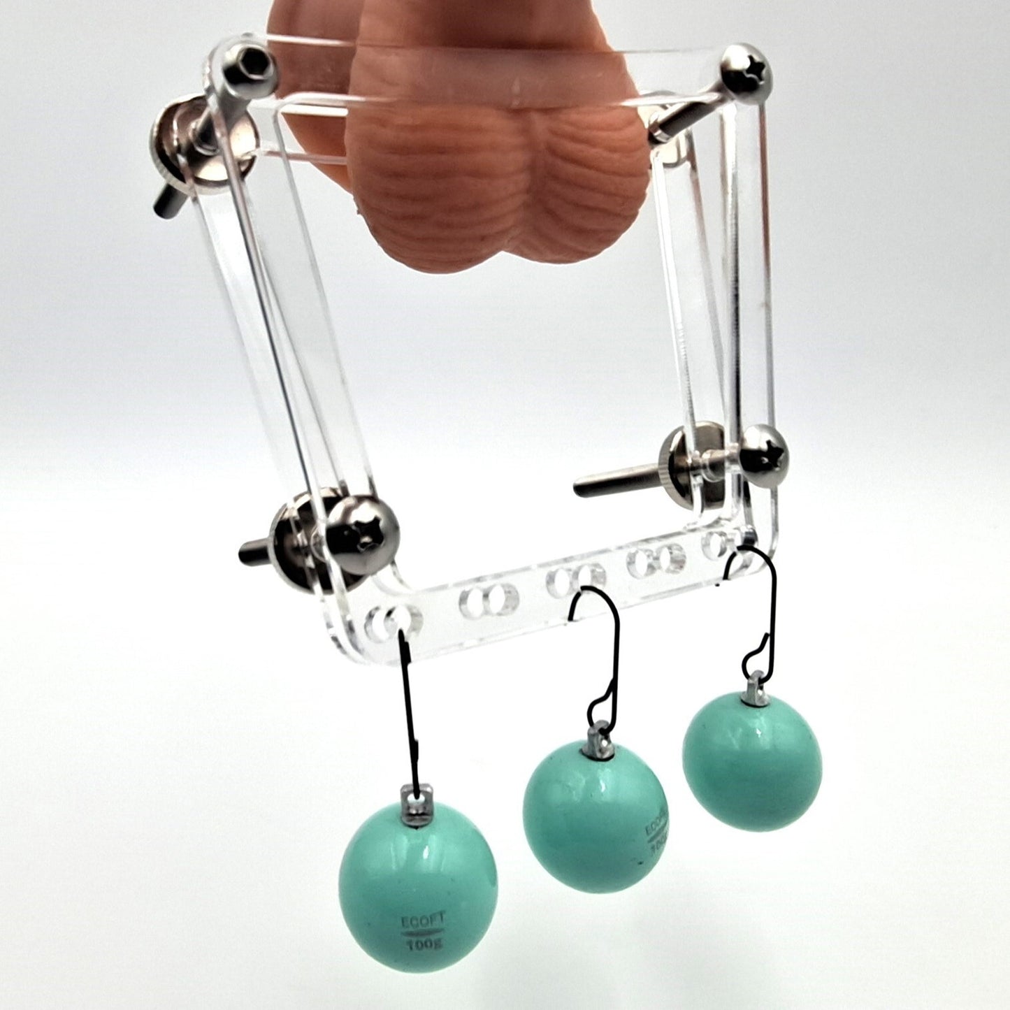Weighted Ball Splitter CBT Male Bondage Device with Weights & Hook BDSM Toys