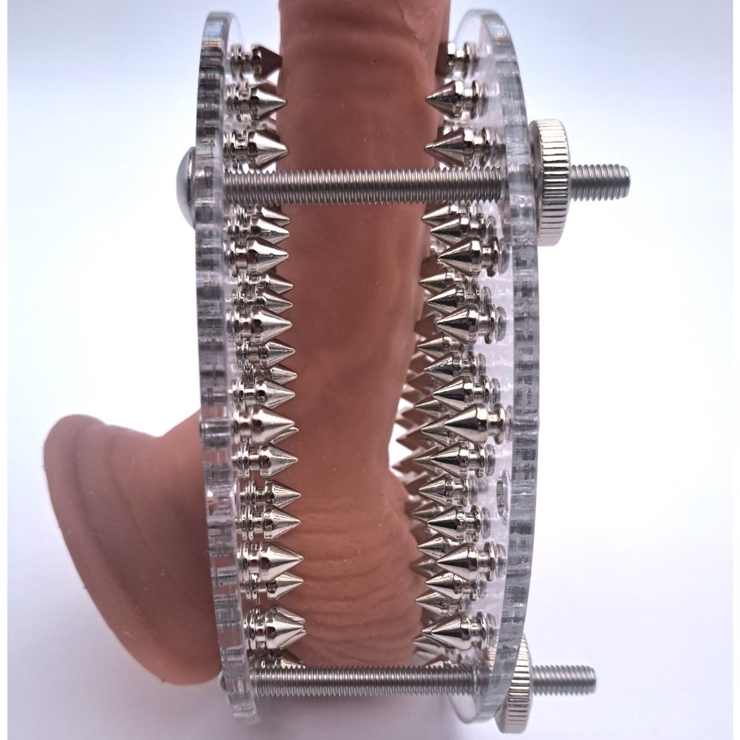 Double Spiked Squisher Board | Acrylic CBT Board | BDSM Sensory Play Accessory | Spiked Pressure Board | Handmade Acrylic Novelty