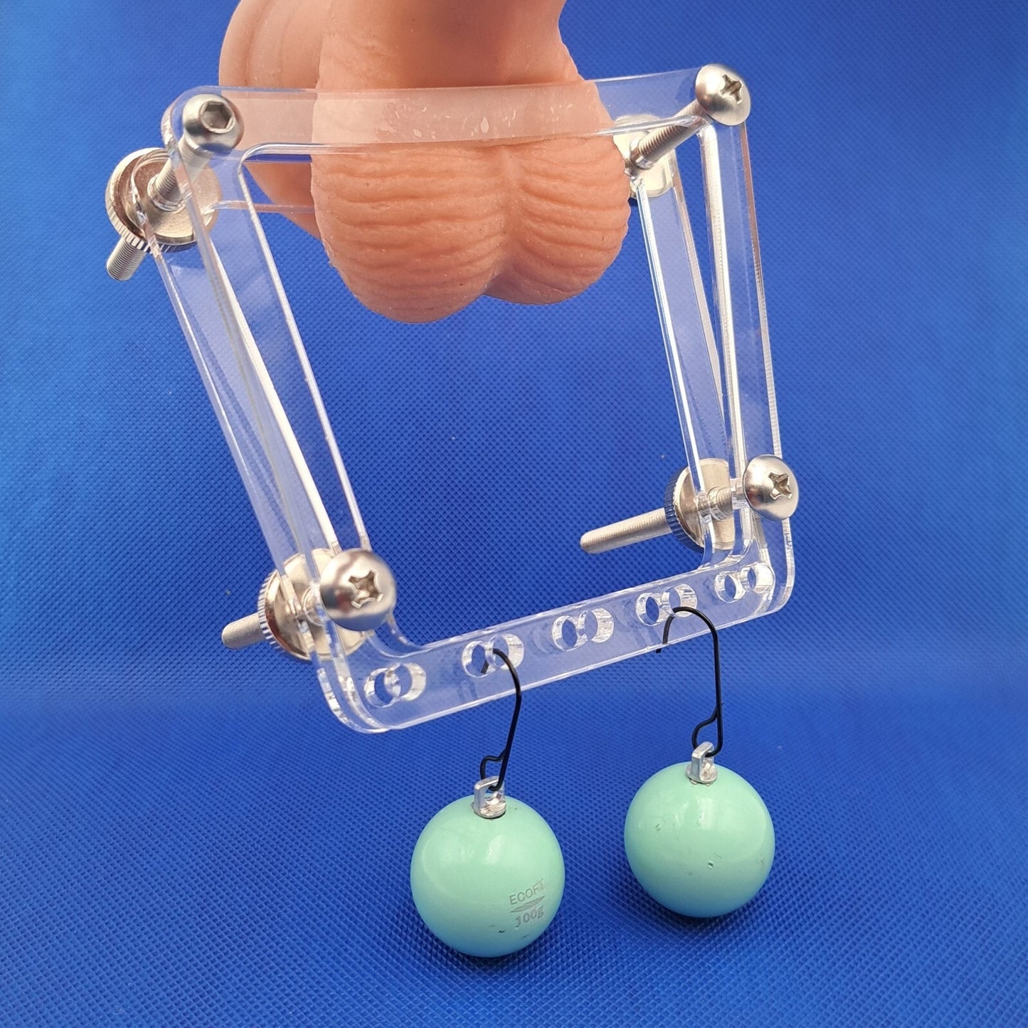 Weighted Ball Splitter CBT Male Bondage Device with Weights & Hook BDSM Toys
