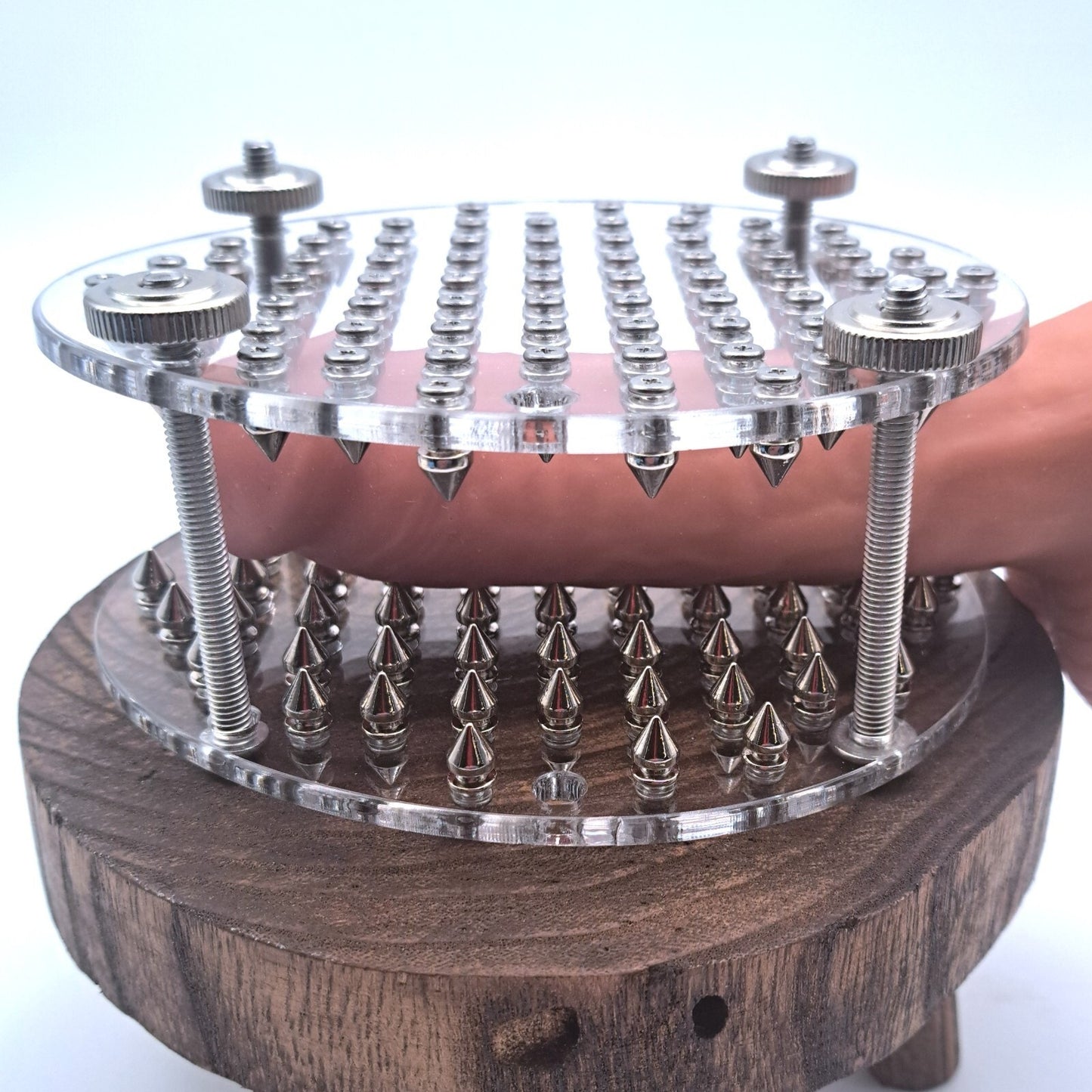 Oval Spiked Squisher Board | Acrylic CBT Accessory | BDSM Sensory Play Board | Handmade Acrylic Novelty | Discreet Shipping