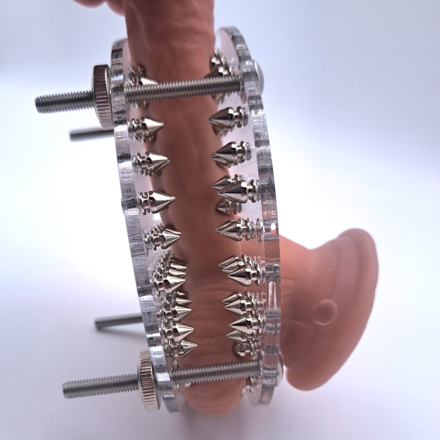 Double Spiked Squisher Board | Acrylic CBT Board | BDSM Sensory Play Accessory | Spiked Pressure Board | Handmade Acrylic Novelty
