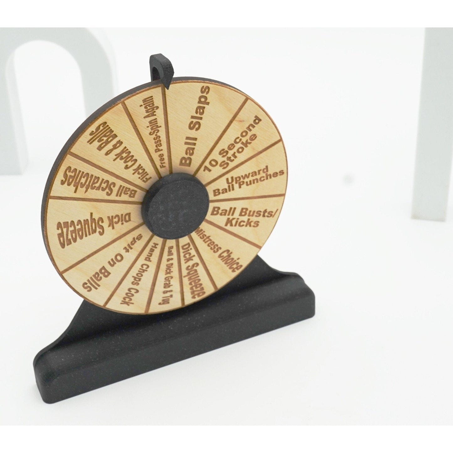 Humiliation Wheel Spinner Game | BDSM Party Game | Femdom Roleplay Accessory | Adult Novelty Gift | Dominant & Submissive Game | Funny Spinner Wheel