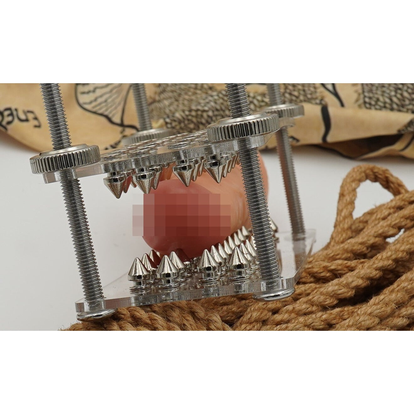 CBT Spiked Crusher Plates for Cock Toy BDSM Bondage Device | Cocks and Ball Torture Bedroom Toy Ball Squisher | Mature