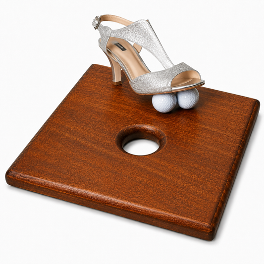 Handmade Solid Pine CBT Wood Board with Egg-Shaped Center Opening