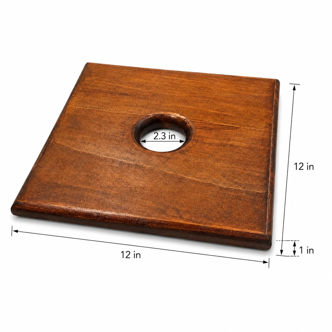 Handmade Solid Pine CBT Wood Board with Egg-Shaped Center Opening