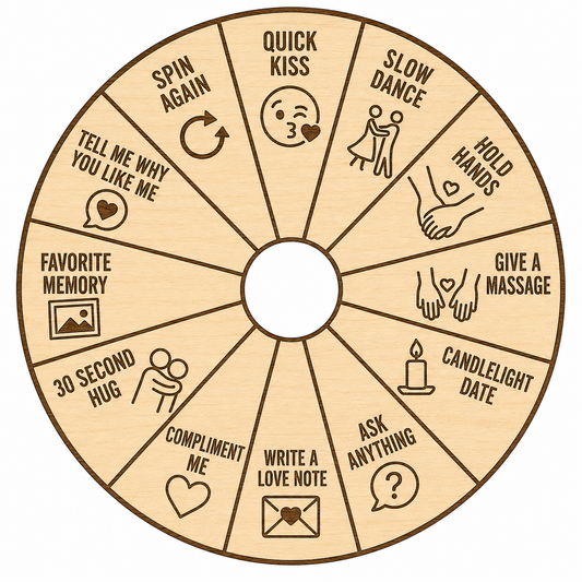 Couples Challenge Spinner Wheel | Date Night Game for Couples | Relationship Conversation Starter | Romantic Gift | Custom Love Wheel