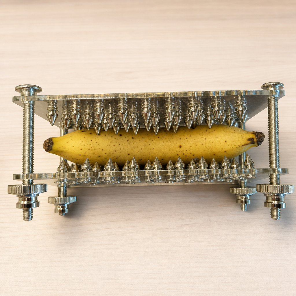 Double Spiked Squisher Board | Acrylic Sensory Play Accessory | Handmade Acrylic Novelty | Adjustable Compression Board | Discreet Shipping