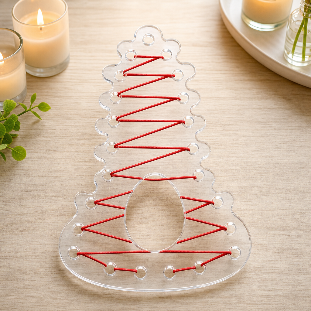 CBT Rope Wrapping Board | Acrylic Humbler Board with Egg-Shaped Opening | Clear or Black | Small & Large Sizes
