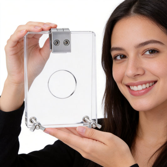 Ball Crusher Plates with Hinge - Adjustable CBT Device with 1/4" Acrylic Plates and Steel Hinge
