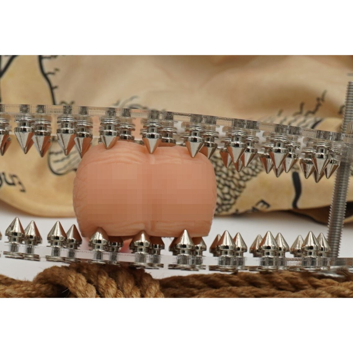 CBT Spiked Crusher Plates for Cock Toy BDSM Bondage Device | Cocks and Ball Torture Bedroom Toy Ball Squisher | Mature