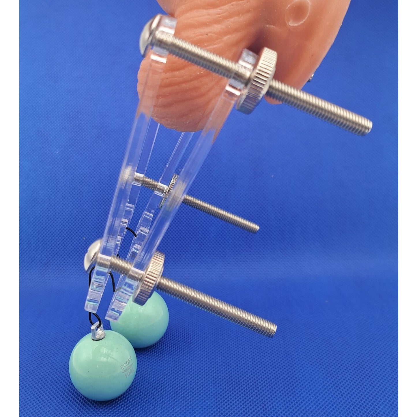 Weighted Ball Splitter CBT Male Bondage Device with Weights & Hook BDSM Toys