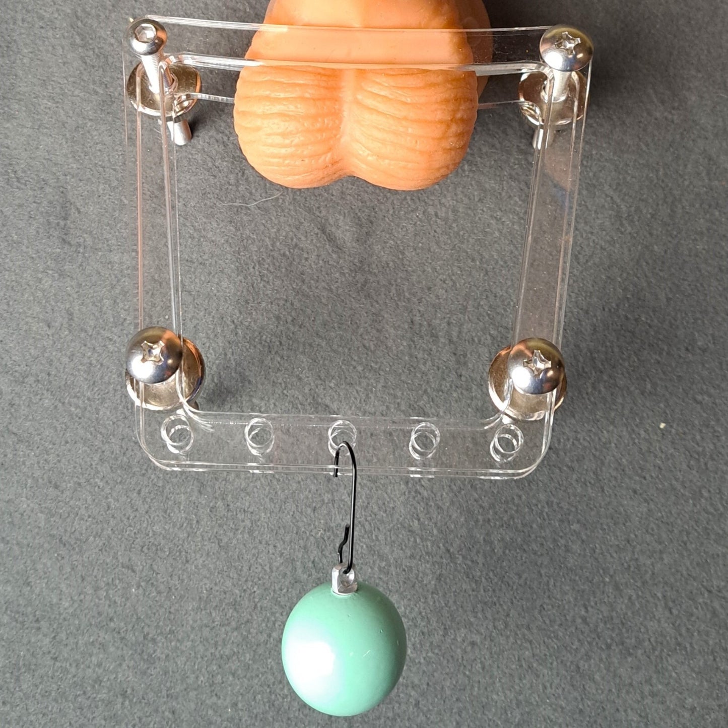 Weighted Ball Splitter CBT Male Bondage Device with Weights & Hook BDSM Toys