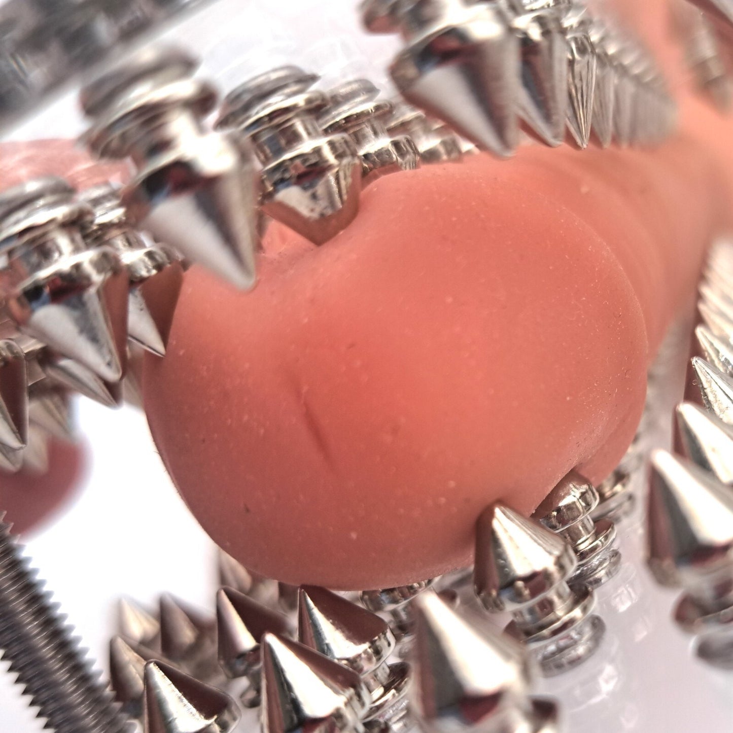 Oval Spiked Squisher Board | Acrylic CBT Accessory | BDSM Sensory Play Board | Handmade Acrylic Novelty | Discreet Shipping