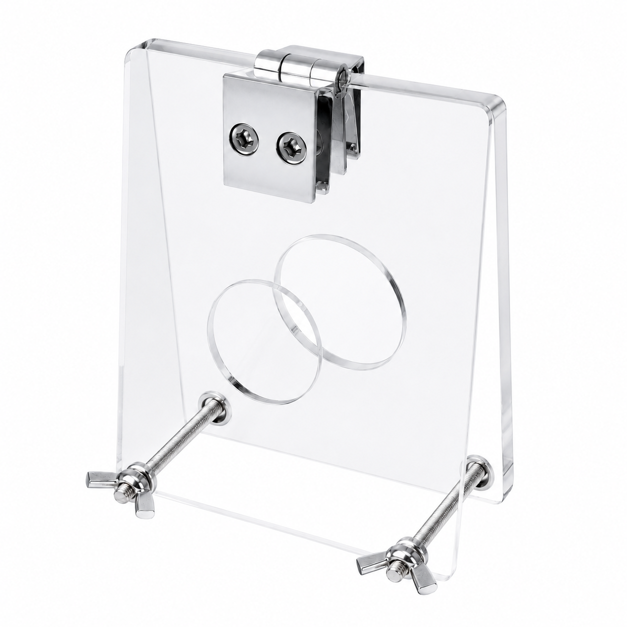 Ball Crusher Plates with Hinge - Adjustable CBT Device with 1/4" Acrylic Plates and Steel Hinge