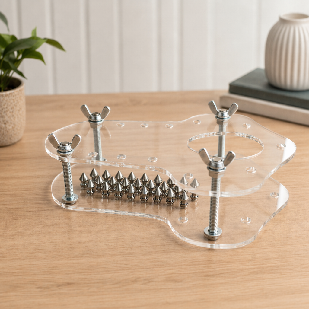 CBT Male Bondage Toy Spiked Crusher Bondage w Hand Screws Cock & Ball Torture