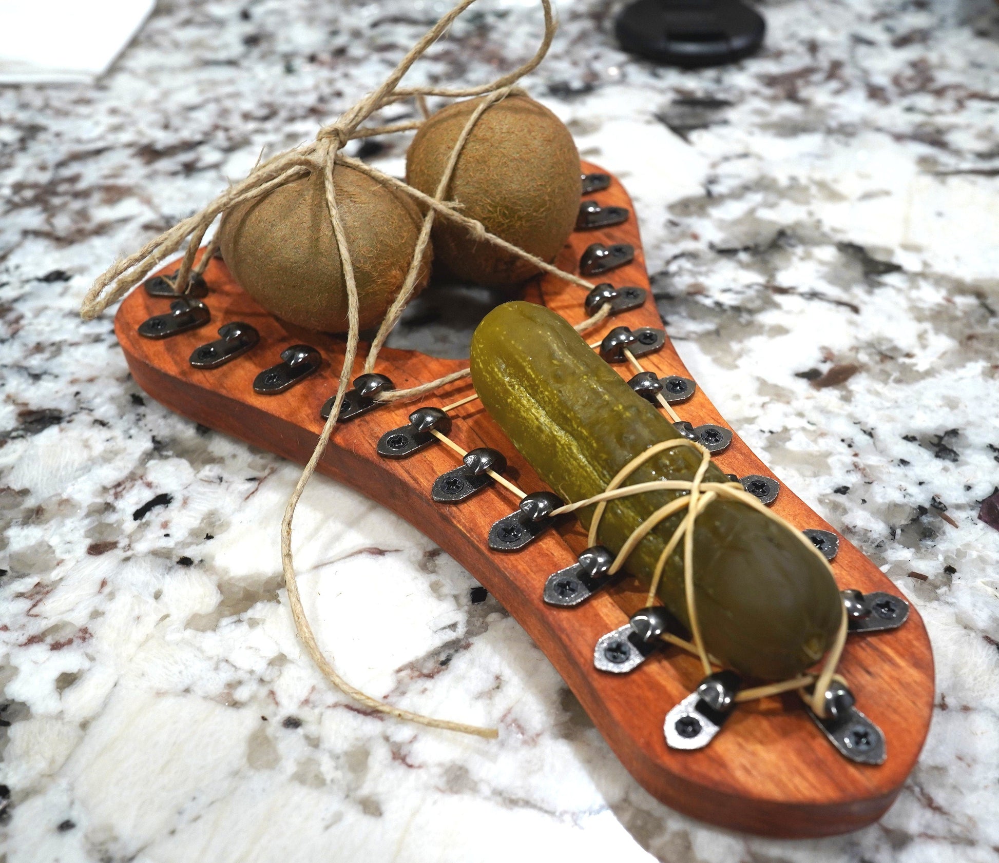 BDSM Bondage Board is an exciting and versatile piece of equipment that can be used to add a playful twist to your BDSM sessions. It's designed with adjustable, sturdy metal bars that can be used to restrain your partner and provide an intense sensation of being bound. The board is also perfect for CBT board is an invaluable tool for those into CBT (Cock and Ball Torture).