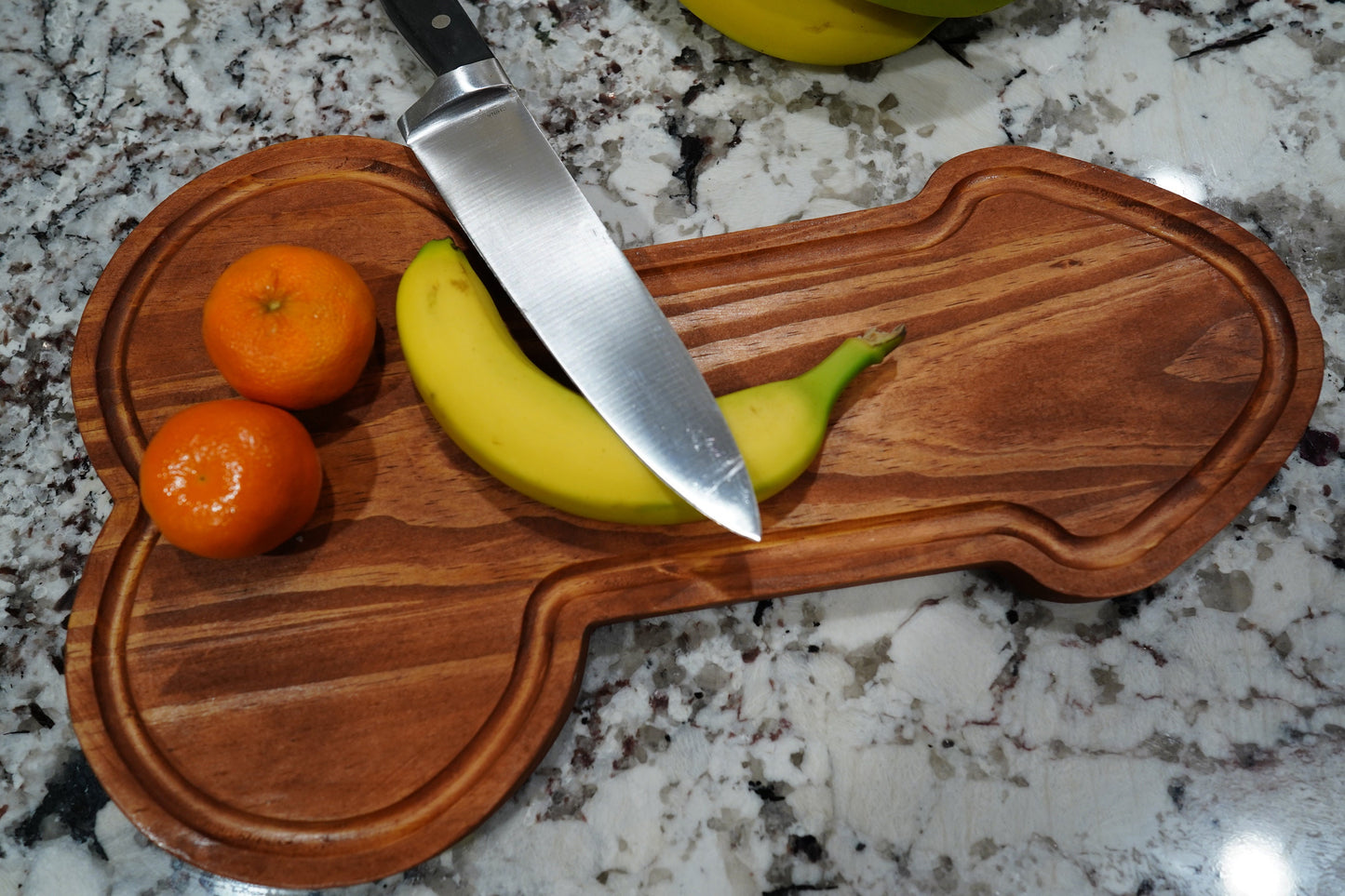 Penish shaped cutting board serving tray.