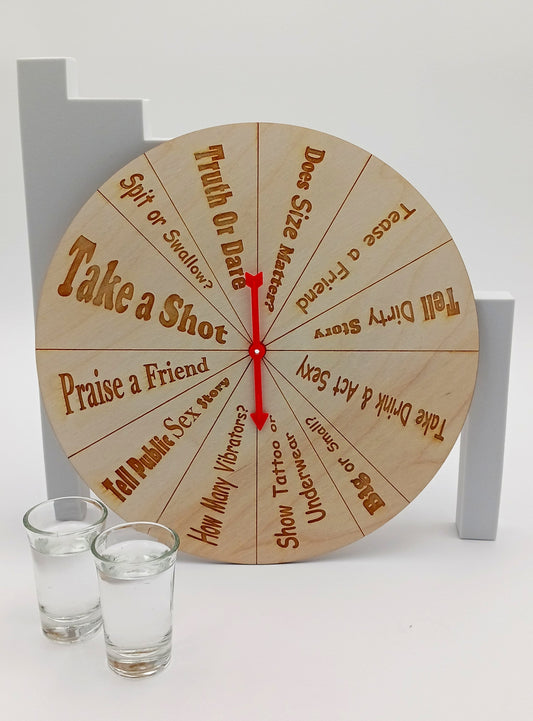 Bachelorette Games Hilarious Wheel of Fortune Board Game Spinner for Bridal Gifts or Hen Party